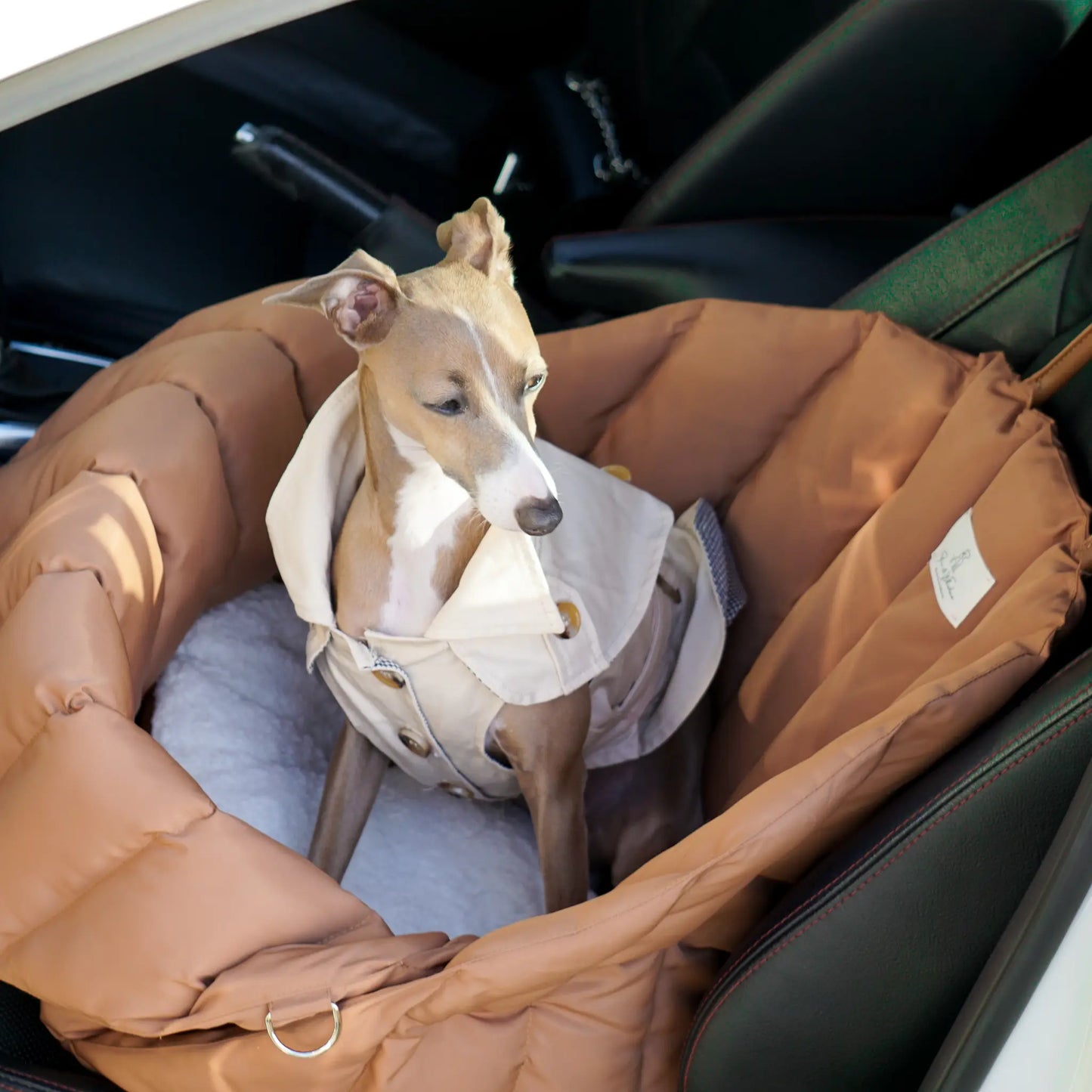 Bilsete til hund - brun - Dyrekompaniet