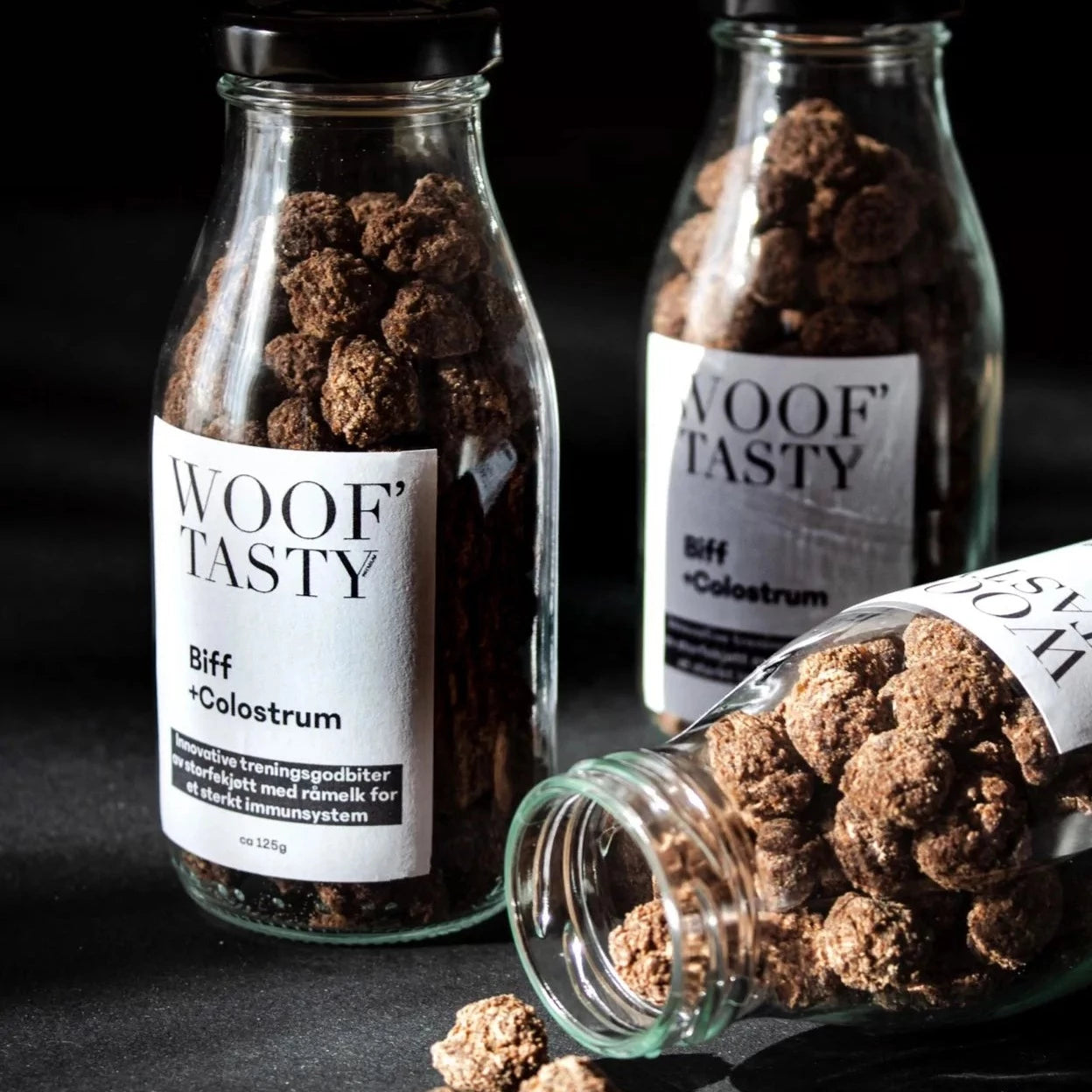 Smakfulle godbiter til hund biff & råmelk - Dyrekompaniet