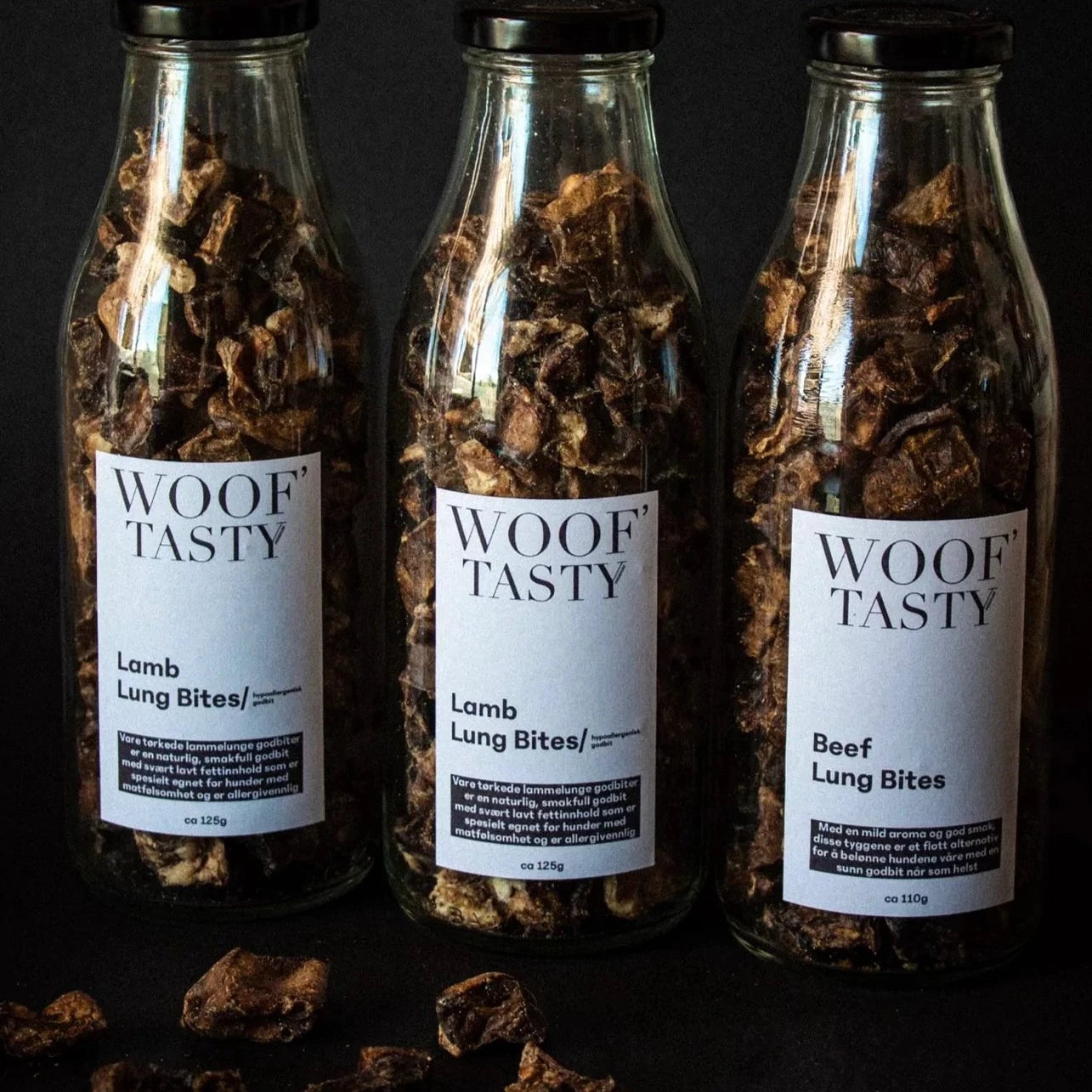 Hundesnacks lammelunge tørket - Dyrekompaniet