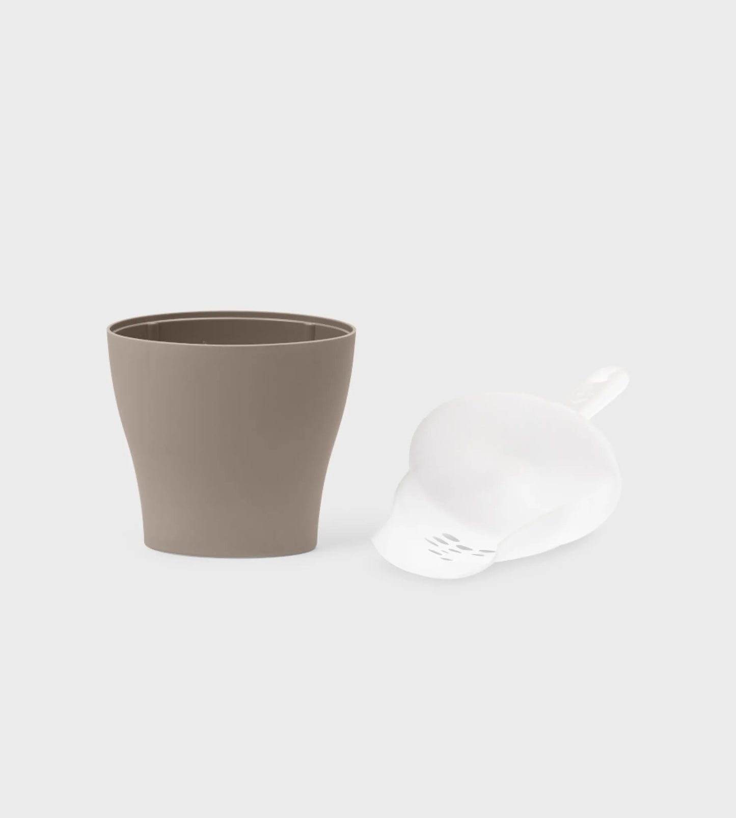 Hygienisk spade til kattesand - beige - Dyrekompaniet