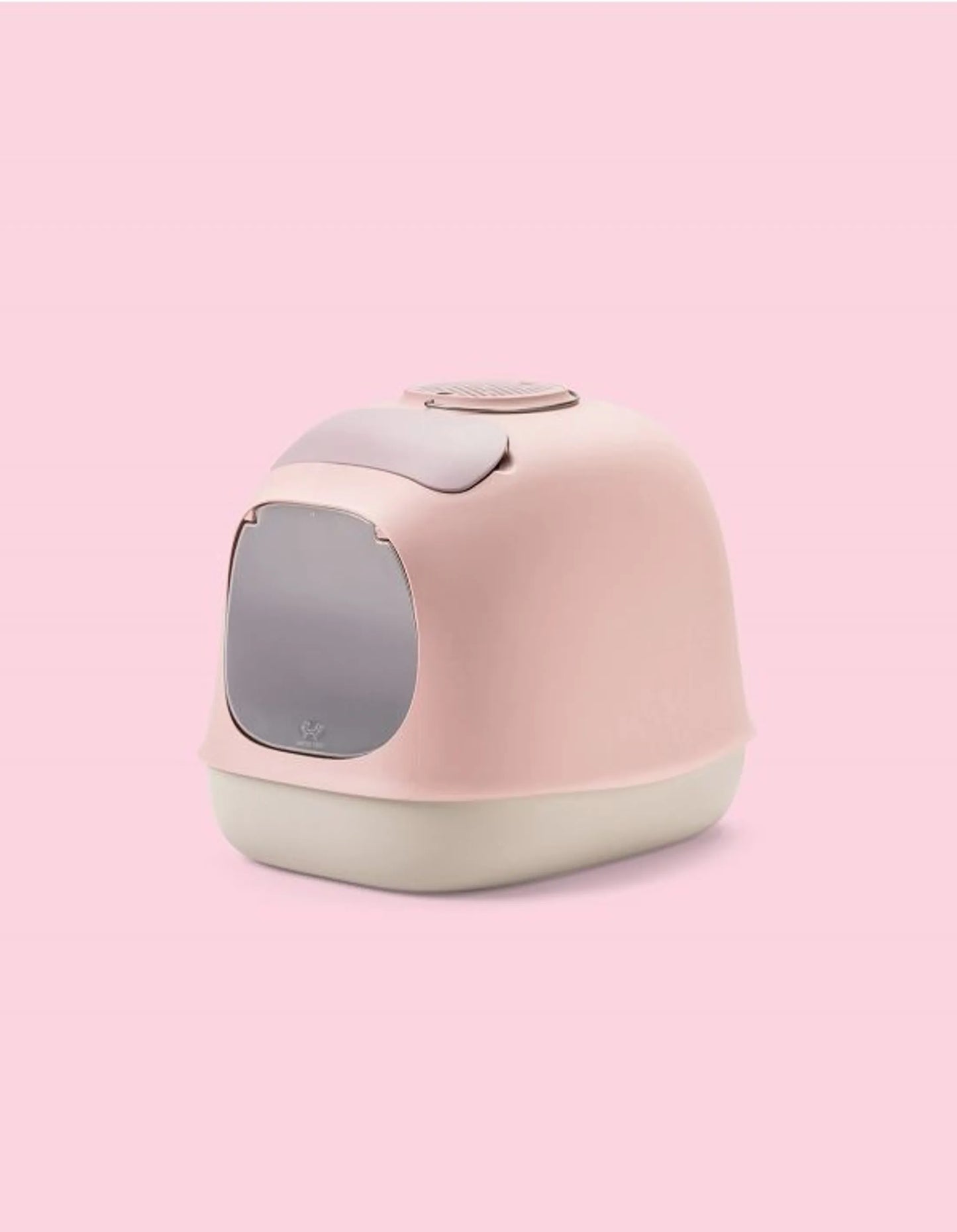Kattetoalett med tak og kullfilter - rosa - Dyrekompaniet