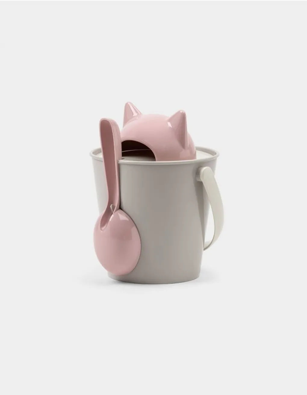 Oppbevaring tørrfor katt beige/rosa - Dyrekompaniet