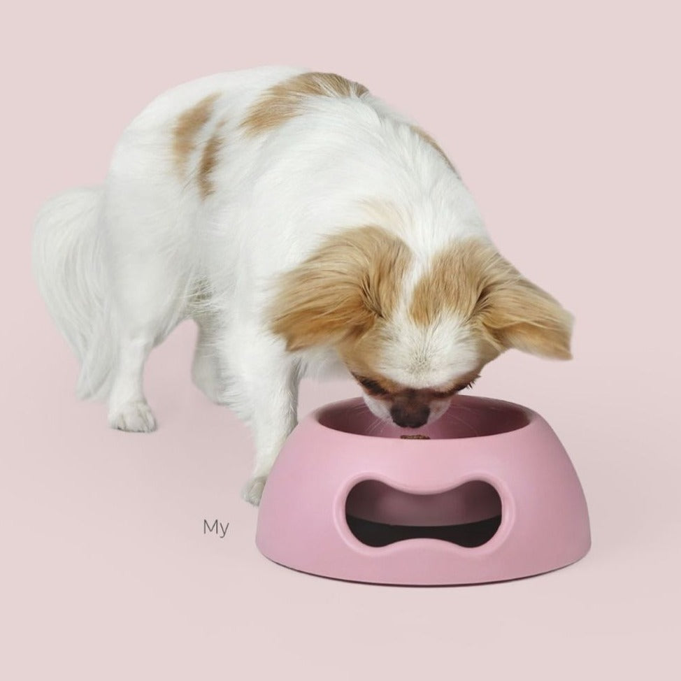 Liten matskål til hund og katt - rosa - Dyrekompaniet