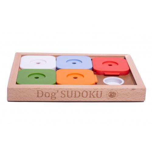 Hjernetrim hund - Sudoku 5 brikker i farger - Dyrekompaniet